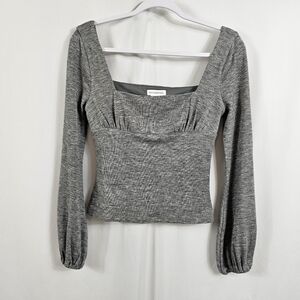 Lovers & Friends Blakely Sweater in Heather Grey - Size S